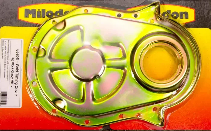 Milodon BBC Timing Cover – Gold