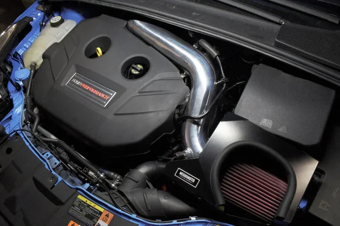 Mishimoto 2016 Ford Focus RS 2.3L Performance Air Intake Kit – Wrinkle Nitrous Blue