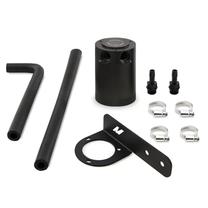 Mishimoto 2016+ Honda Civic 1.5L Turbo Baffled Oil Catch Can Kit – Black (PCV Side)