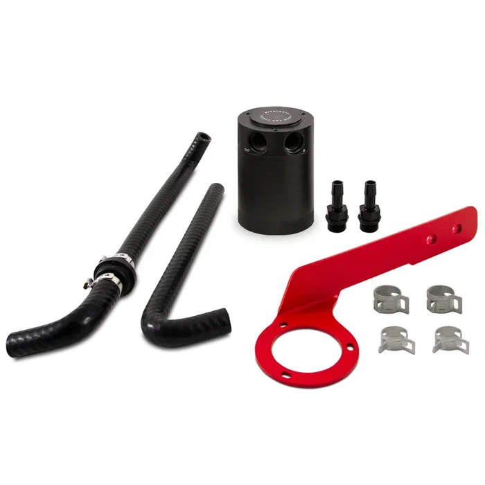 Mishimoto 2018+ Honda Accord 2.0T Baffled Oil Catch Can PCV Side – Red2.5 lb