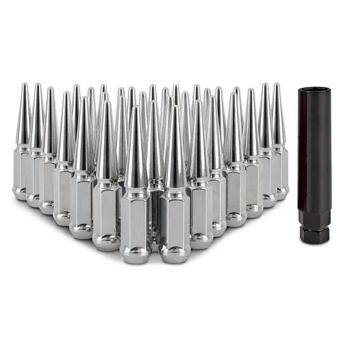 Mishimoto Mishimoto Steel Spiked Lug Nuts M14 x 1.5 32pc Set Chrome11.6 lb
