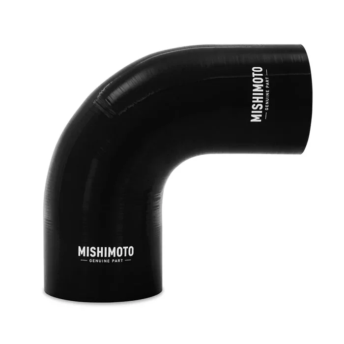 Mishimoto Silicone Reducer Coupler 90 Degree 3.5in to 4in – Black