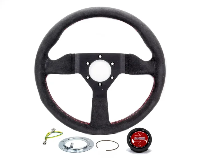 Momo Automotive Accessories Monte Carlo 350 Steering Wheel Leather Red Stitch