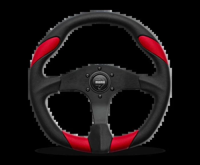 Momo Quark Steering Wheel 350 mm – Black Poly/Black Spokes