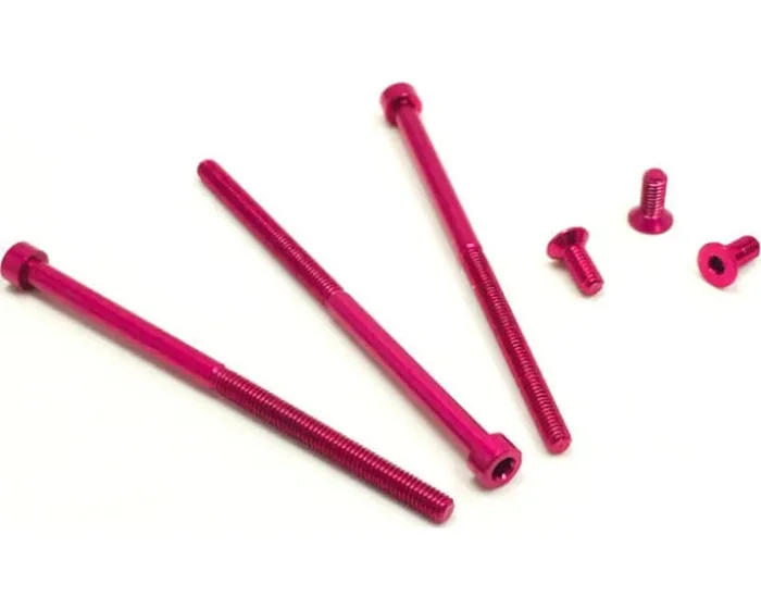 Motor Aluminum Screw Set 6 Pink: Drag Master/Monster