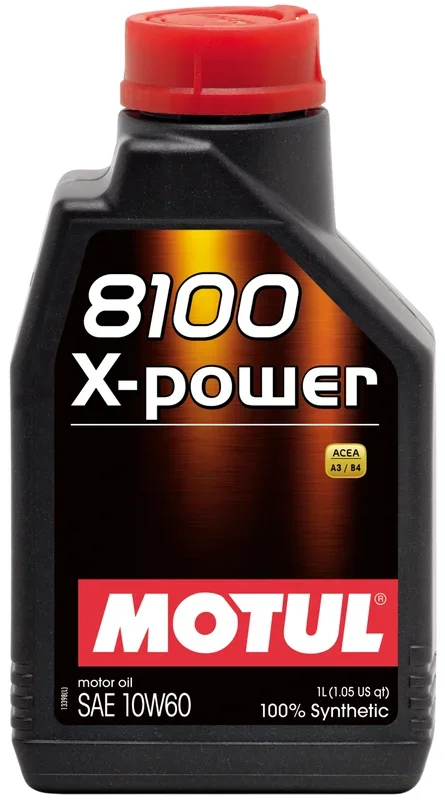 Motul 1L Synthetic Engine Oil 8100 10W60 X-Power – ACEA A3/B4