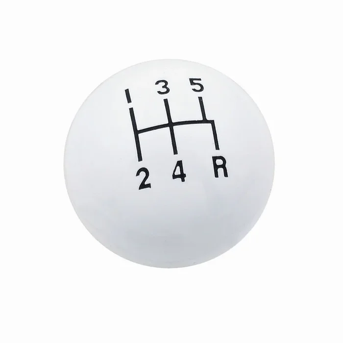 Mr. Gasket Classic Shifter Knob 5 Speed White
