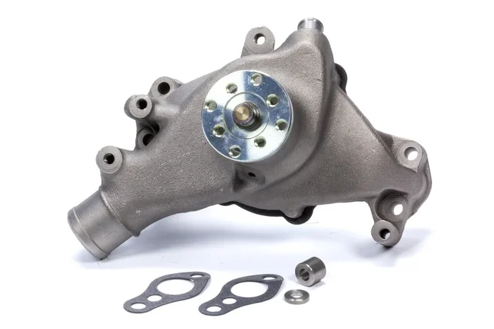 Mr. Gasket SBC Long Water Pump Iron w/Natural Finish