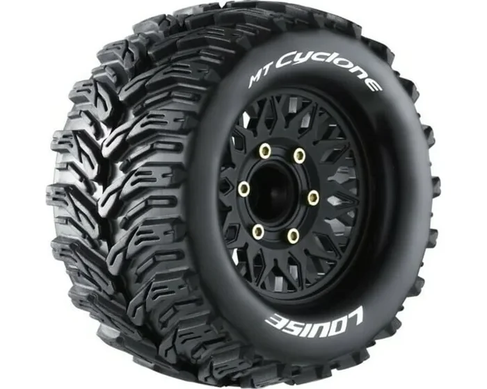 Mt-Cyclone Soft 1:10 Monster Truck Tires 0 & 1/2 Offset 12 1