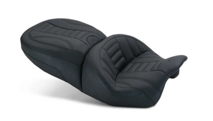 Mustang 15-21 Harley Freewheeler Standard Touring Forward Deluxe 1PC Seat – Black