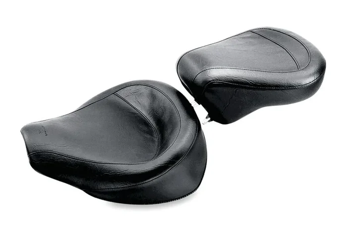 Mustang 58-84 Harley FX/FL Wide Touring Solo Seat – Black