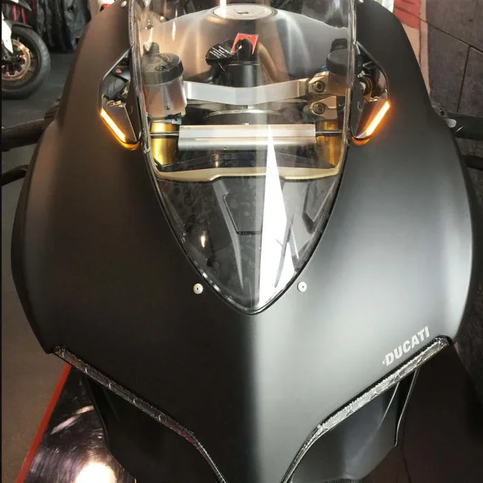 New Rage Cycles 13-15 Ducati 899 Panigale Mirror Block Off Turn Signals0.4 lb