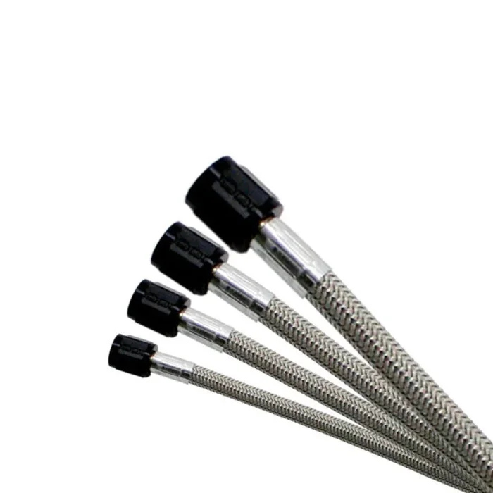 Nitrous Express 8AN 72in Stainless Steel Braided Hose (Black Ends)