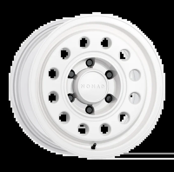 Nomad N501SA Convoy 17×8.5in / 6×139.7 BP / -10mm Offset / 106.1mm Bore – Gloss White Wheel