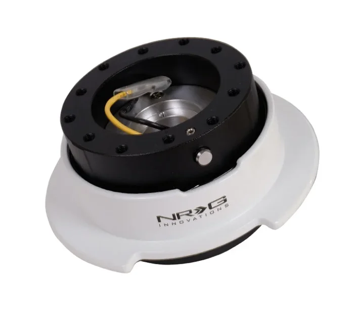 NRG Quick Release Kit Gen 2.5 – Black / White Ring w/Finger Grooves