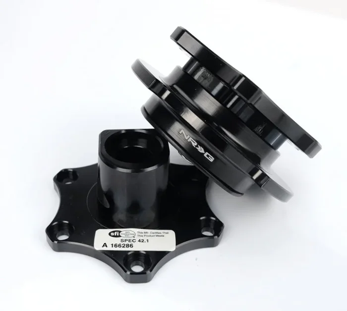 NRG Quick Release SFI SPEC 42.1 – Shiny Black Body / Shiny Black Ring