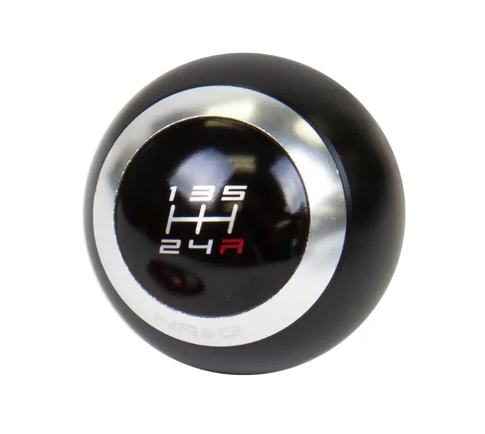 NRG Shift Knob – Black (Includes 4 Interchangeable Rings)