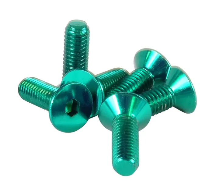 NRG Steering Wheel Screw Upgrade Kit (Conical) – Green0.08 lb