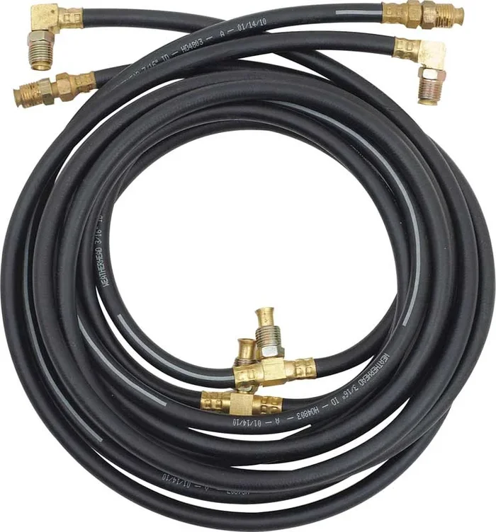 OER 1955-61 Bel Air, Impala, Electra Convertible Top Hydraulic Hose Set Black Rubber Various Models