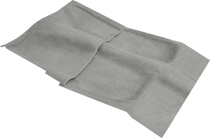 OER 1980 Camaro, Firebird Molded Carpet Set Silver Gray Cut Pile without Console