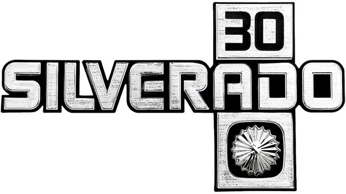 OER 1981-87 Chevy Pickup, Suburban SILVERADO 30 Front Fender Emblem Each GM Licensed