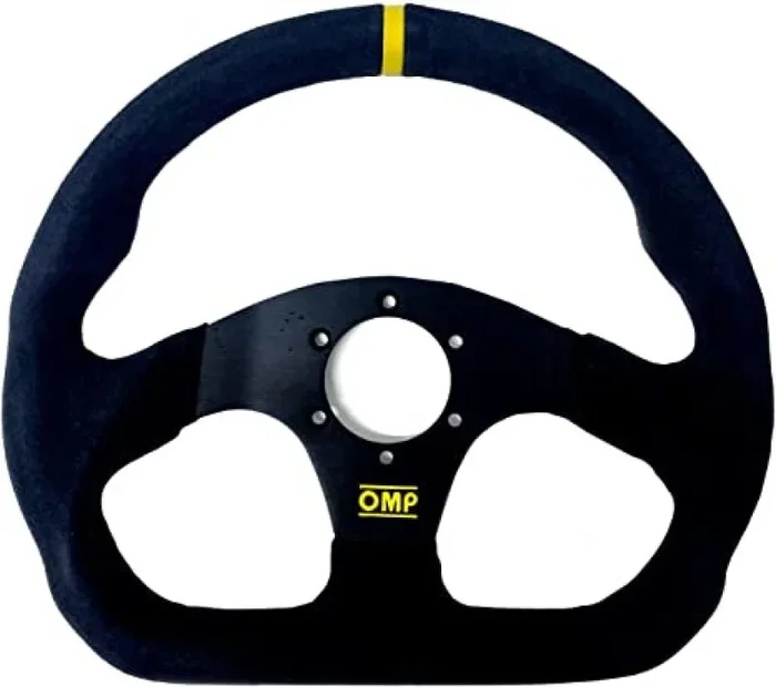 OMP Superquadro Steering Wheel – Small Spokes – Suede (Black)