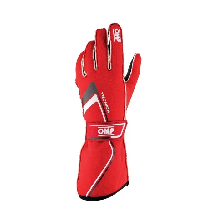 OMP Tecnica Gloves My2021 Red – Size M (Fia 8856-2018)