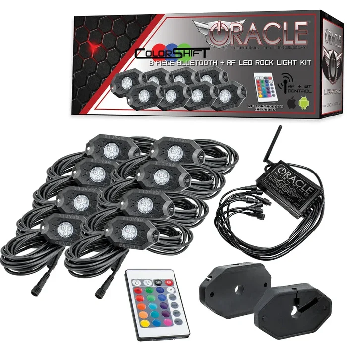 Oracle Bluetooth + RF Underbody Rock Light Kit – 8 PCS – ColorSHIFT