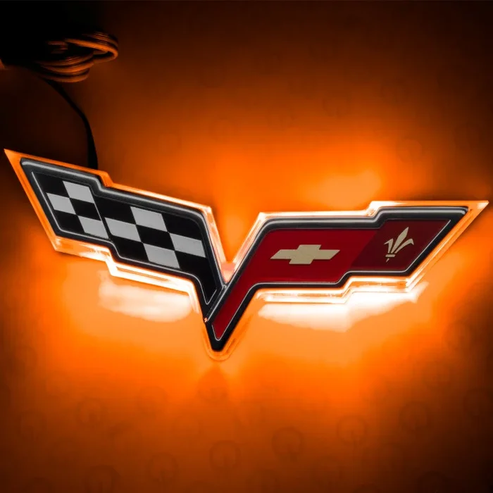 Oracle Chevrolet Corvette C6 Illuminated Emblem – Dual Intensity – Amber