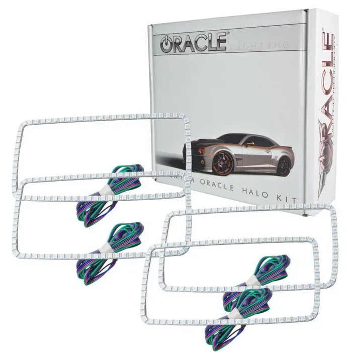 Oracle GMC Sierra 07-13 Halo Kit (New Square Ring Design) – ColorSHIFT w/ BC1 Cntrl