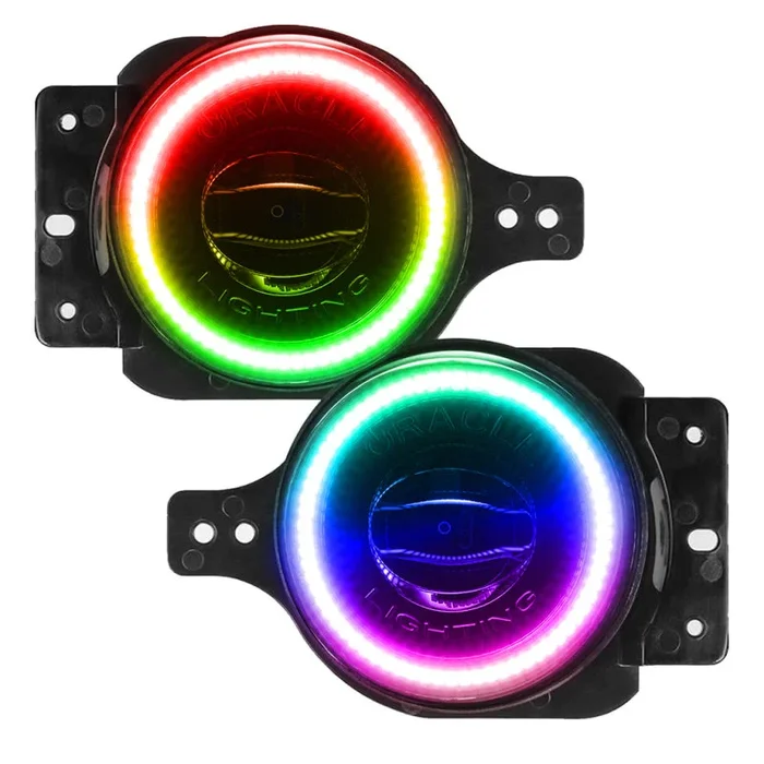 Oracle Jeep Wrangler JL/JT Sport High Performance W LED Fog Lights – ColorSHIFT w/o Controller