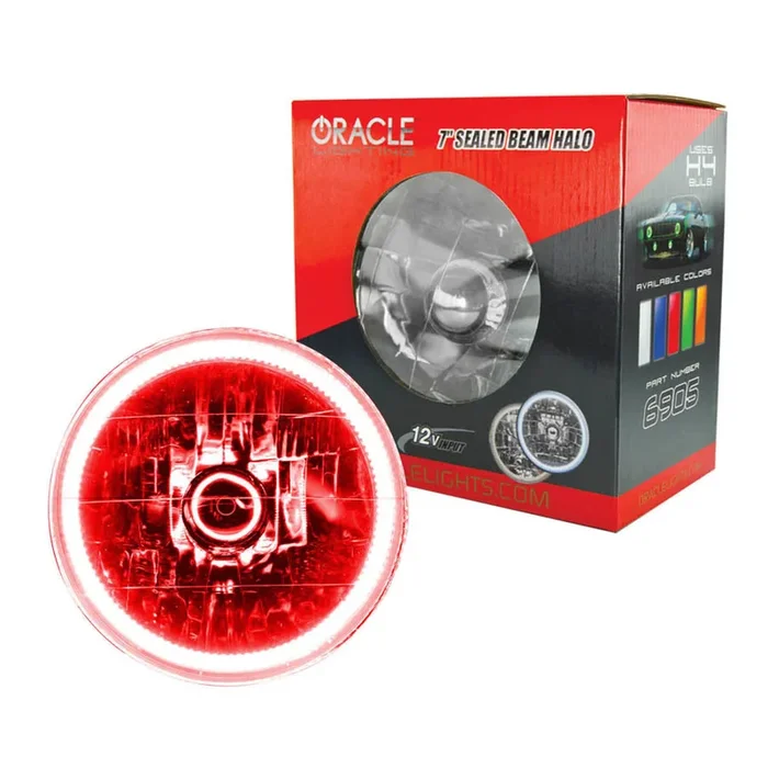Oracle Lighting 7in Sealed Beam Red