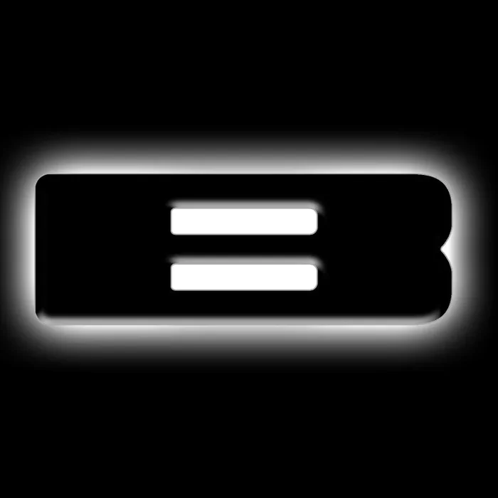 ORACLE Lighting Universal Illuminated LED Letter Badges – Matte Blk Surface Finish – B SEE WARRANTY