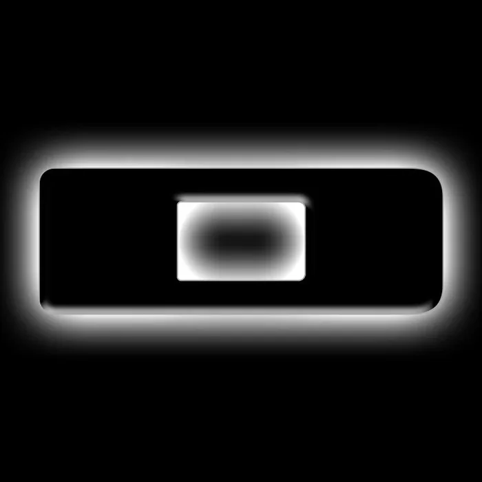 ORACLE Lighting Universal Illuminated LED Letter Badges – Matte Blk Surface Finish – D