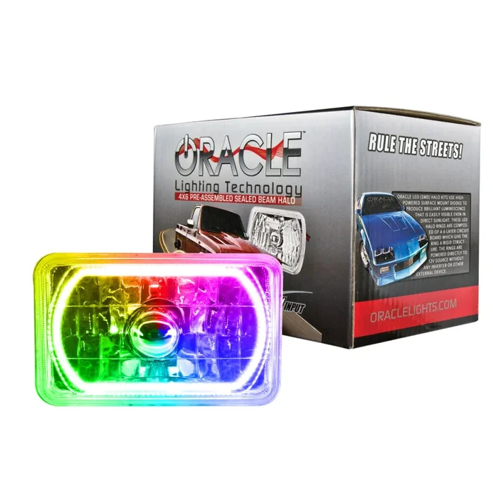 Oracle Pre-Installed Lights 4×6 IN. Sealed Beam – ColorSHIFT Halo SEE WARRANTY