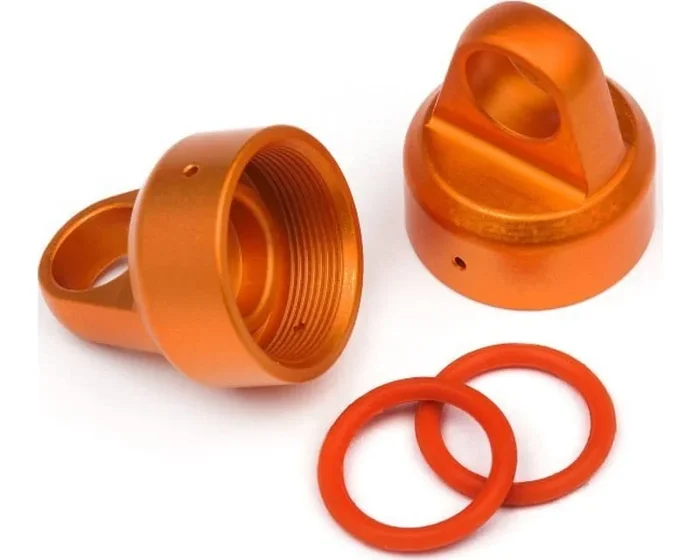 Orange Aluminum Top Shock Cap for the Savage Xs 2 pieces