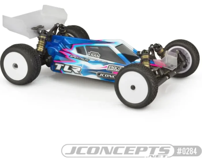 P2 – TLR 22 5.0 Elite Clear body w/ S-Type wing