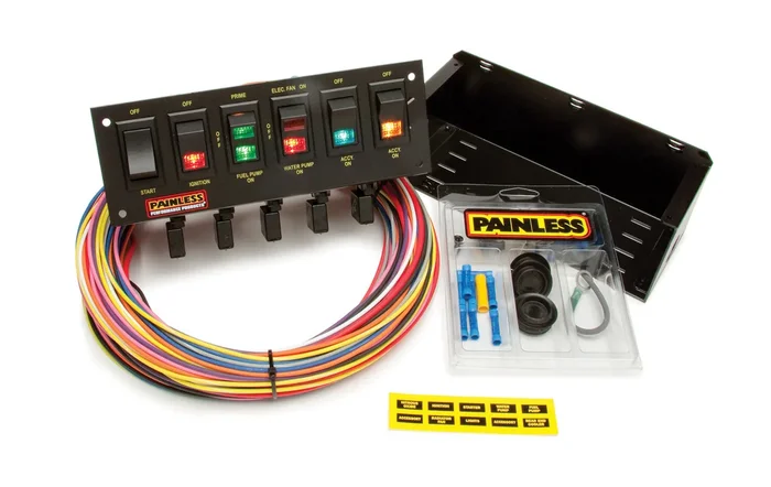 Painless Wiring 6 Switch Rocker Circuit Breaker Panel