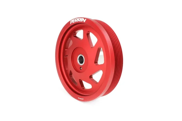 PERRIN 19-21 Subaru WRX / 16-18 Forester / 15-19 Legacy Lightweight Crank Pulley – Red
