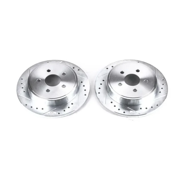 Power Stop 03-07 Chrysler PT Cruiser Rear Evolution Drilled & Slotted Rotors – Pair