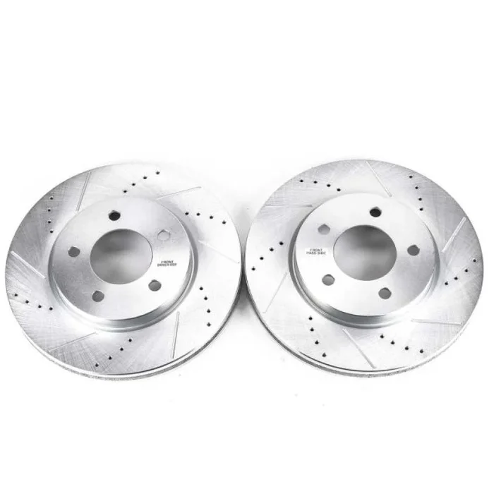Power Stop 04-08 Chrysler Pacifica Front Evolution Drilled & Slotted Rotors – Pair