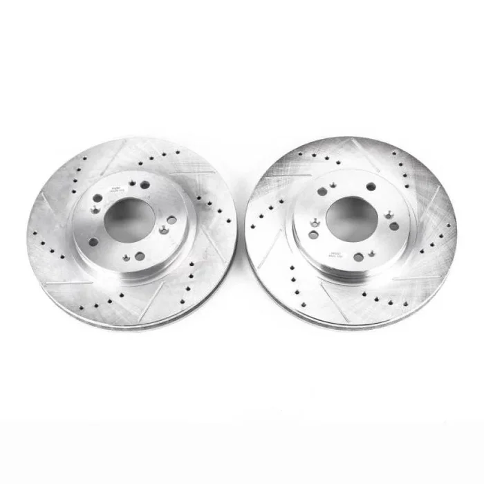 Power Stop 04-08 Mitsubishi Endeavor Front Evolution Drilled & Slotted Rotors – Pair