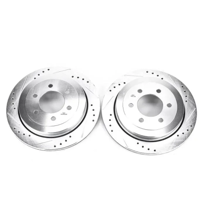Power Stop 07-17 Ford Expedition Rear Evolution Drilled & Slotted Rotors – Pair