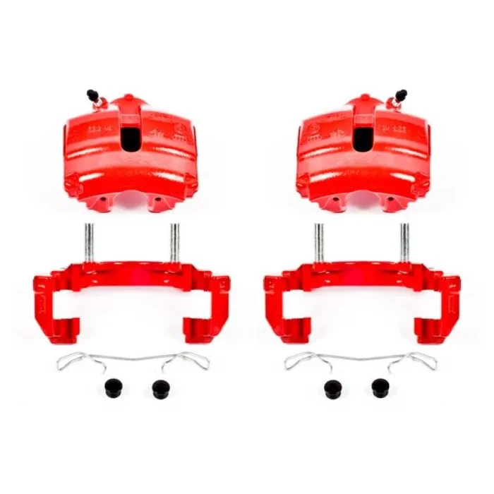 Power Stop 08-09 Audi TT Front Red Calipers w/Brackets – Pair