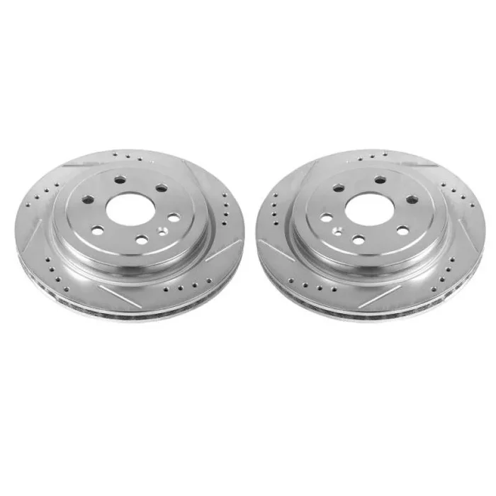 Power Stop 10-16 Cadillac SRX Rear Evolution Drilled & Slotted Rotors – Pair