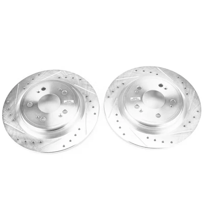 Power Stop 14-19 Acura RLX Rear Evolution Drilled & Slotted Rotors – Pair