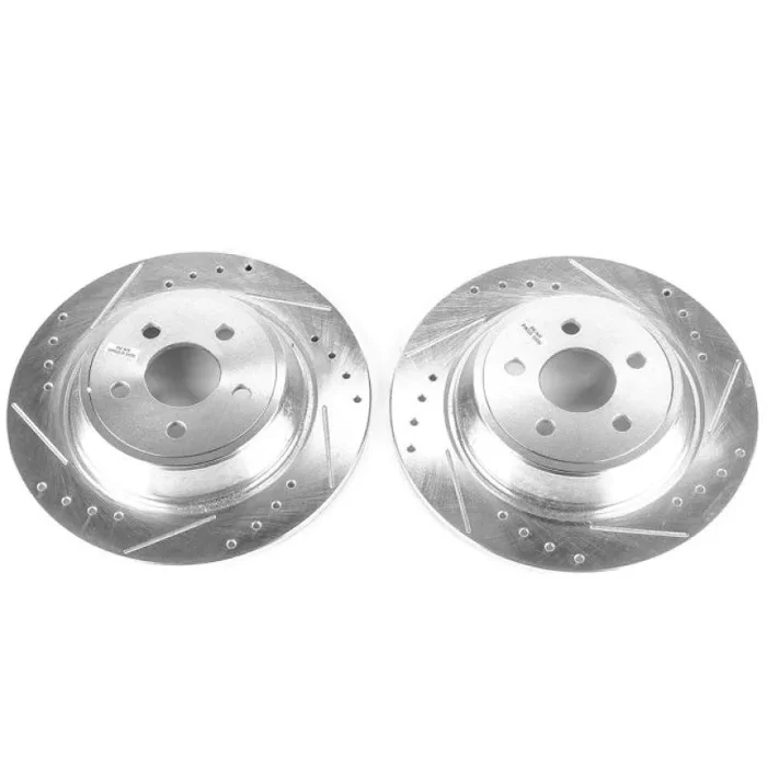 Power Stop 15-19 Ford Edge Rear Evolution Drilled & Slotted Rotors – Pair