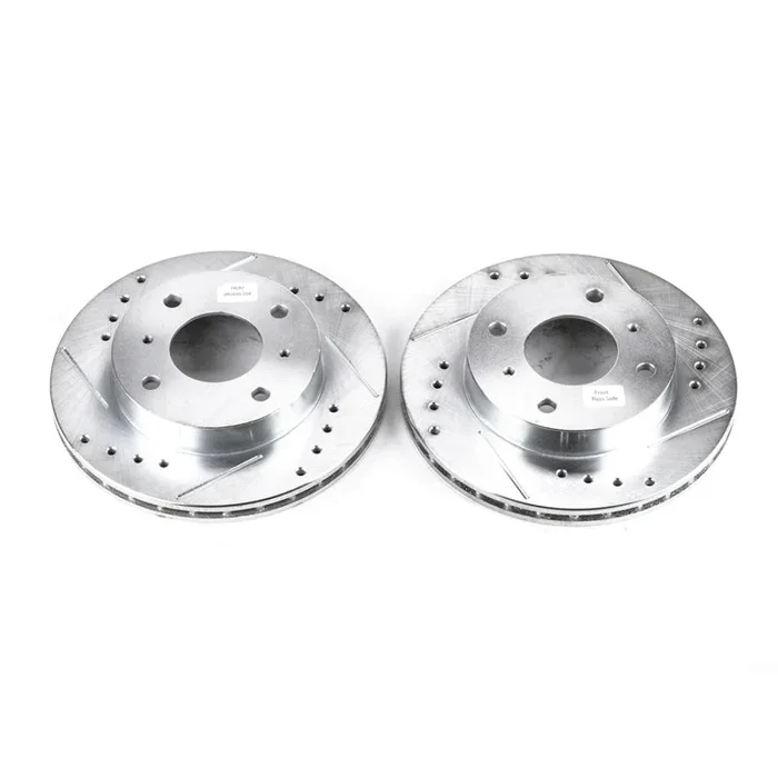 Power Stop 89-96 Nissan 240SX Front Evolution Drilled & Slotted Rotors – Pair
