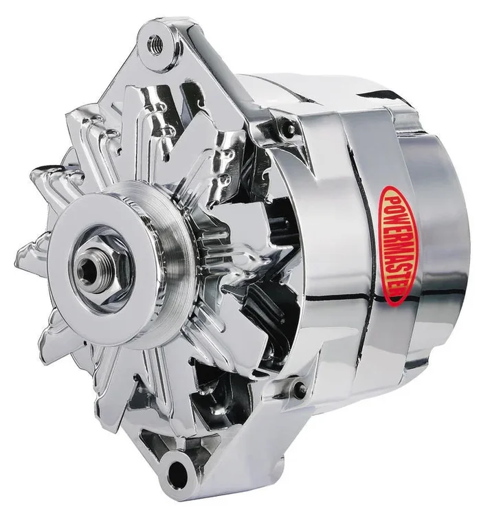 Powermaster Chrome 85amp Delco Alternator 1 Wire