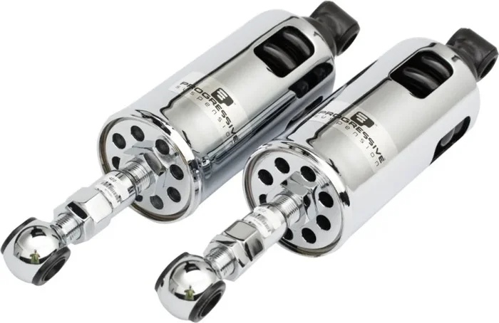 Progressive 00-17 Harley Softail 422 Series Shocks- Chrome11.3 lb